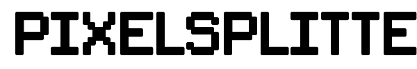 Шрифт PixelSplitter