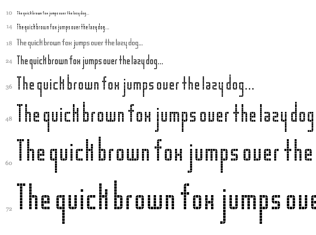 Scoreboard LED font waterfall