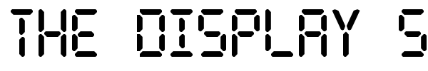Шрифт The Display St