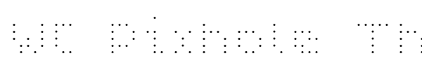 Шрифт WC Pixhole Thin Bta