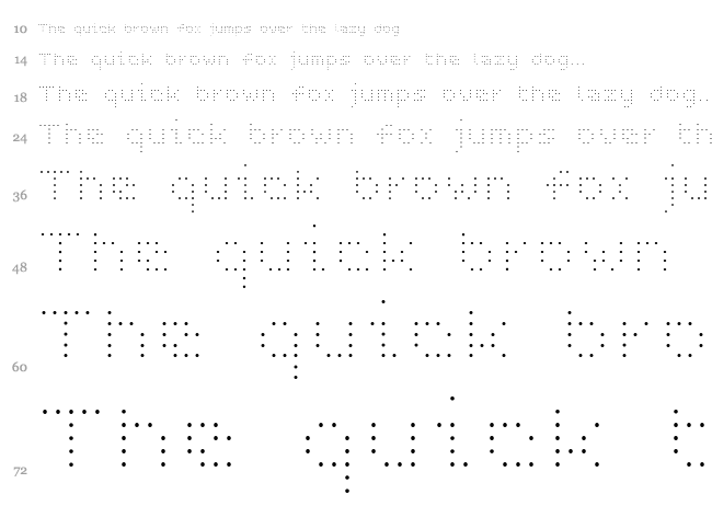 WC Pixhole Thin Bta font waterfall