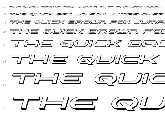 Antietam font waterfall