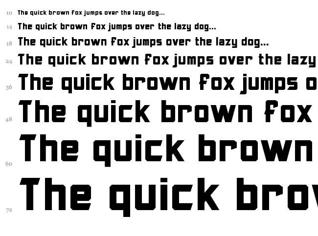 Armorhide font waterfall