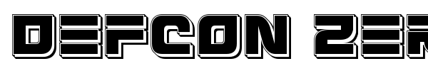 Defcon Zero font preview