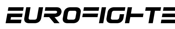Eurofighter font preview
