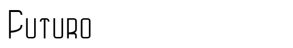 Шрифт Futuro