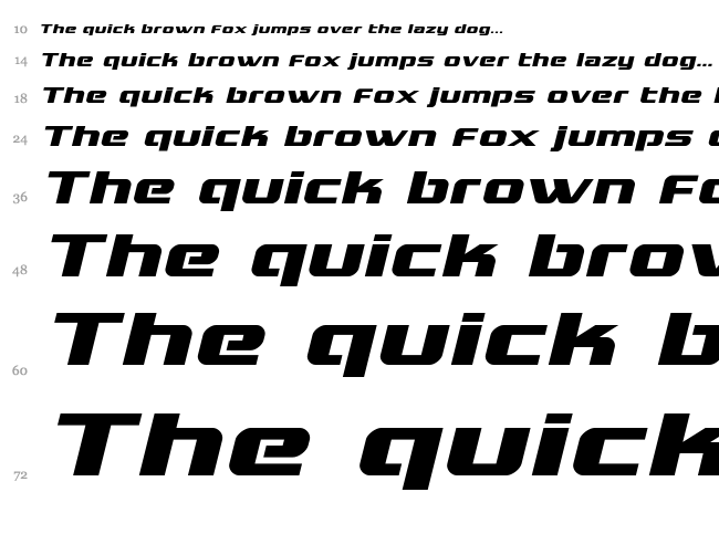 Grand National font waterfall