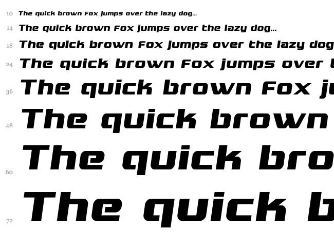 Grand National font waterfall
