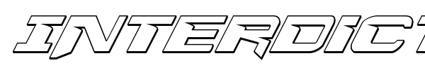Interdiction font preview