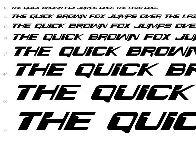 Interdiction font waterfall