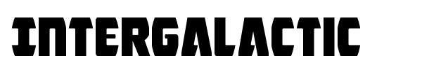 Intergalactic font preview