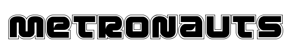 Metronauts font preview