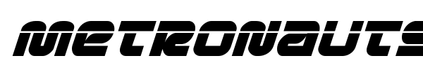 Metronauts font preview