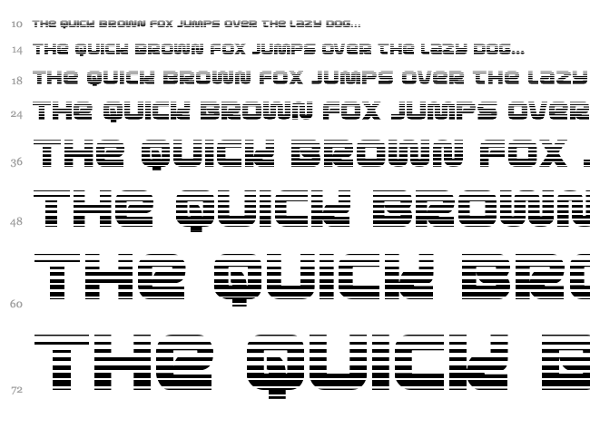 Metronauts font waterfall