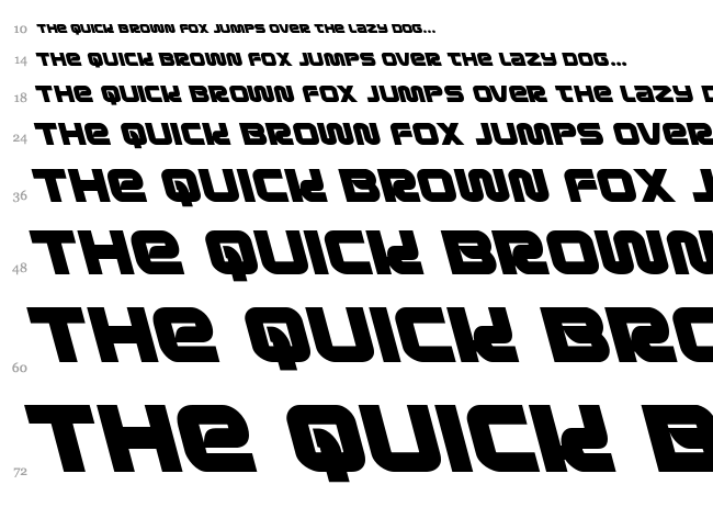 Metronauts font waterfall