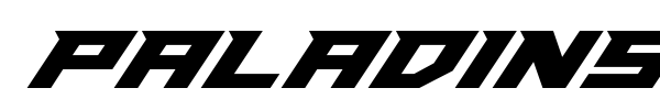 Шрифт Paladins