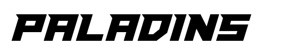 Paladins font preview