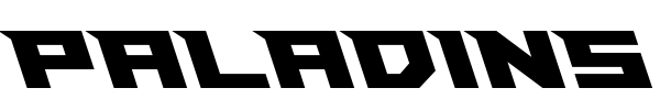 Paladins font preview
