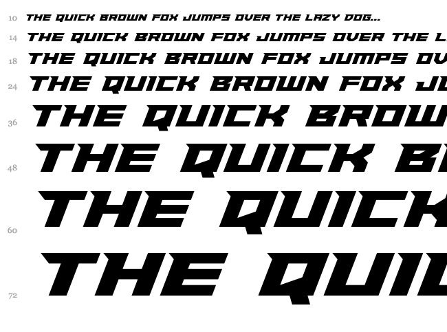 Paladins font waterfall