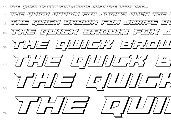 Paladins font waterfall