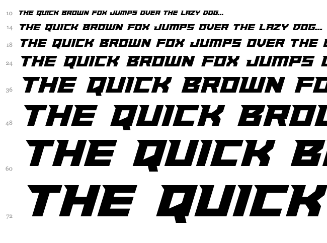 Paladins font waterfall