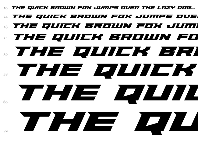 Paladins font waterfall