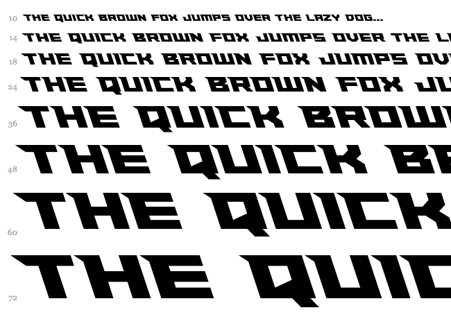 Paladins font waterfall