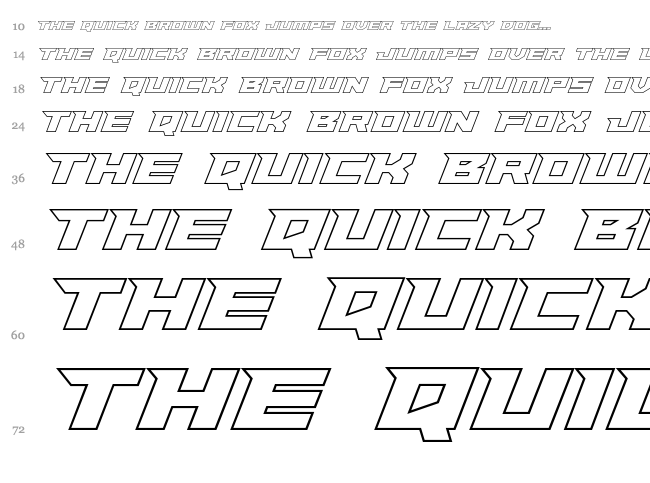 Paladins font waterfall