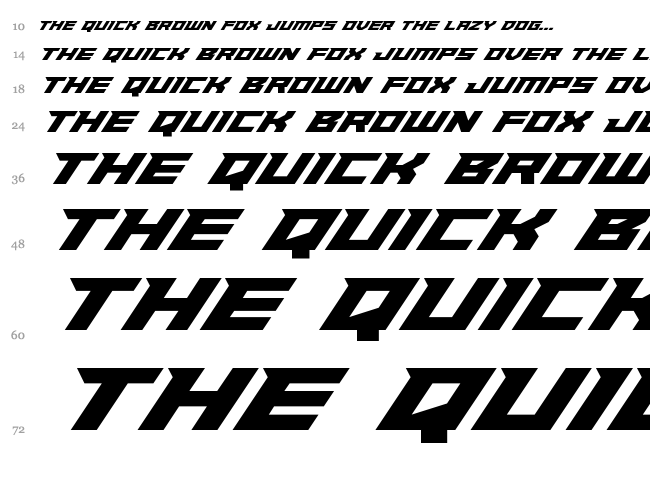 Paladins font waterfall