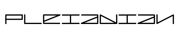 Шрифт Pleiadian