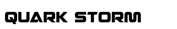 Quark Storm font preview