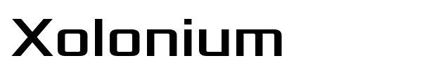 Шрифт Xolonium
