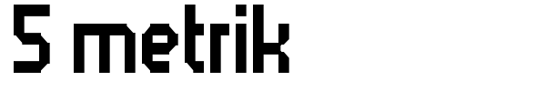 5 metrik font preview