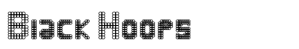 Шрифт Black Hoops