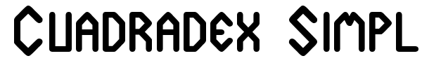 Шрифт Cuadradex Simple ST