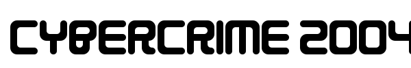 Шрифт Cybercrime 2004