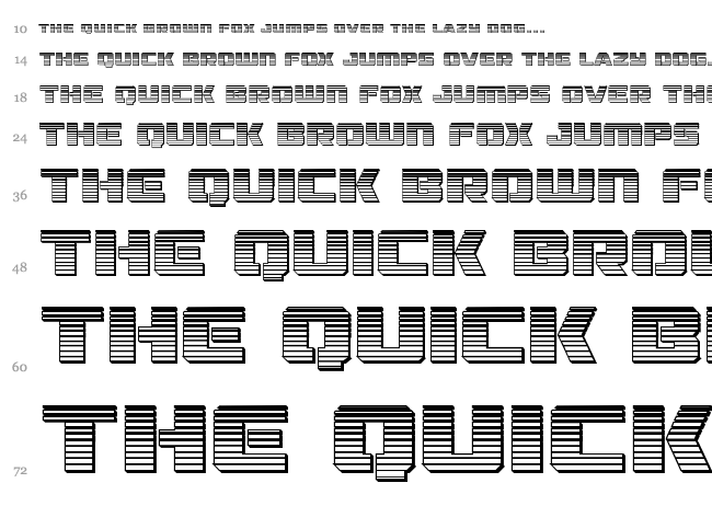 Drone Tracker font waterfall