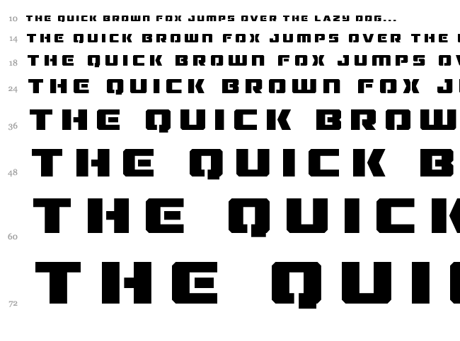 Drone Tracker font waterfall