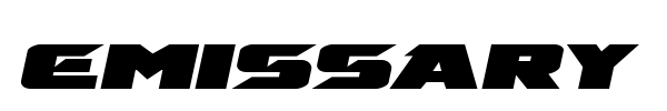 Emissary font preview