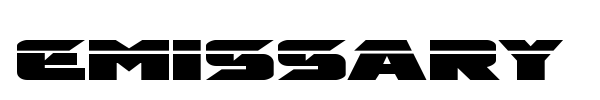 Emissary font preview