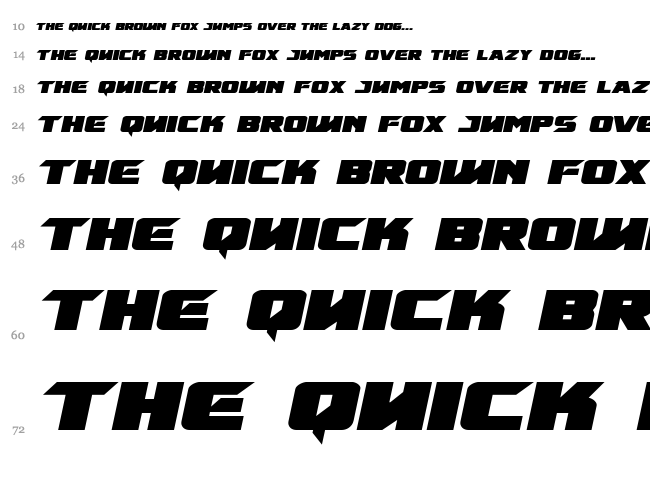Emissary font waterfall