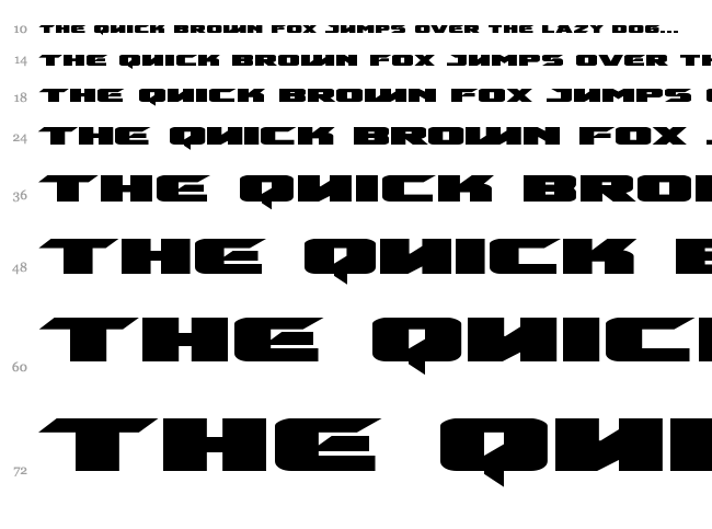 Emissary font waterfall
