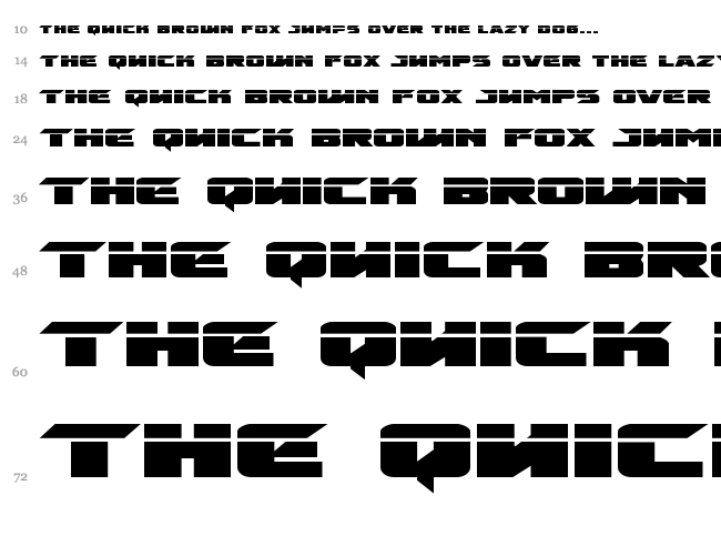 Emissary font waterfall