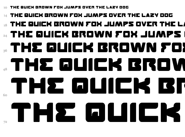 Featured font waterfall