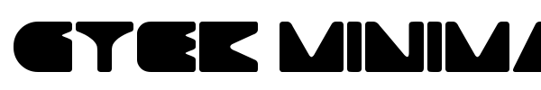 Шрифт Gtek Minimal
