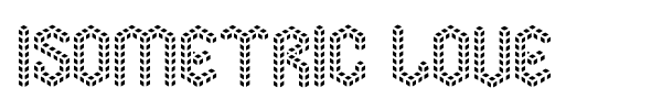 Шрифт Isometric Love