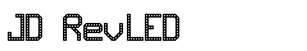 Шрифт JD RevLED
