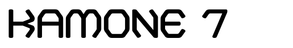 Шрифт Kamone 7