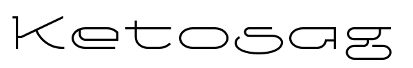 Ketosag font preview