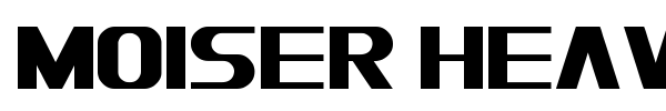 Шрифт Moiser Heavy